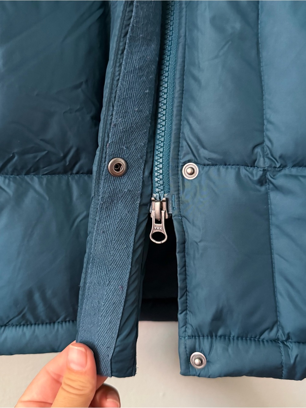 The North Face Metropolis Parka 600 Fill Down Teal Blue Women’s Size L - Picture 6 of 11